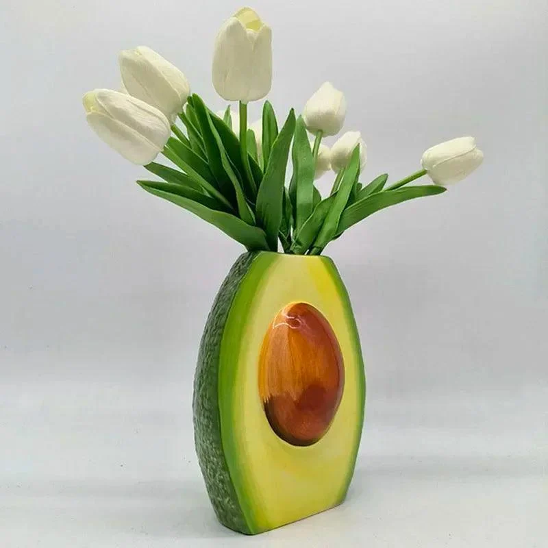 Creative-Avocado-Vase-Porcelain-Crafts-Flower-Pots-Desk-Decoration-Ceramic-Vase-Artificial-Flowers-Decorative-Floral-Arrangement_72ffa4b7-c094-4101-85f6-835c54daa30b VerdeVessel - Porcelain Avocado Vase - ISTANBULLU LTD