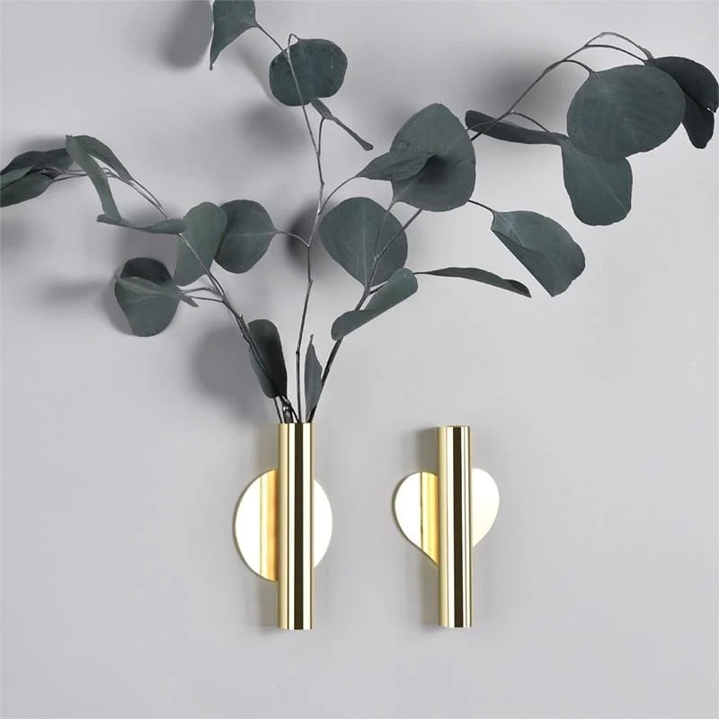Creative-Wall-Florist-Nordic-Style-Wall-Flower-Vase-Gold-Non-punch-Wall-Decoration-Pendant-for-Living Creative Wall Florist Nordic Style Wall Flower Vase Gold Non Punch Wall Decoration Pendant For Living