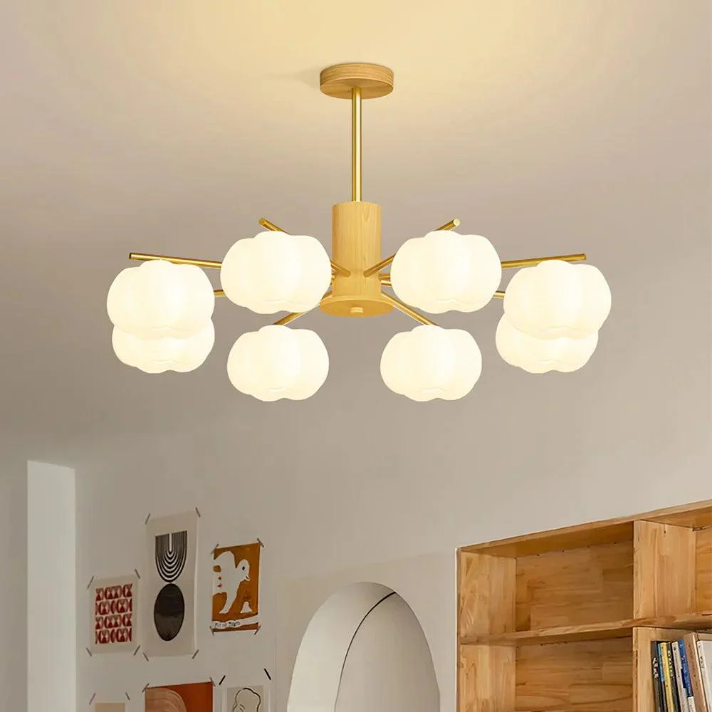 CreativeWoodenCottonBallsLivingRoomChandelier-Homdiy_4 Creativewoodencottonballslivingroomchandelier Homdiy 4
