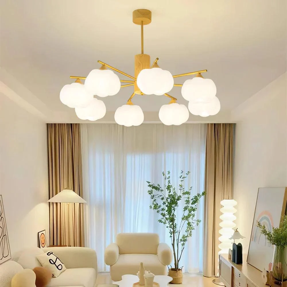 CreativeWoodenCottonBallsLivingRoomChandelier-Homdiy_5 Creativewoodencottonballslivingroomchandelier Homdiy 5