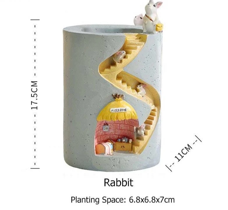 Creative_Animal_Resin_Flower_Pot_-_-4167940 Creative Animal Resin Flower Pot -
