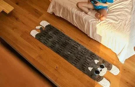 Creative_Cat_Lying_Rug_-_-4168325 Creative Cat Lying Rug -