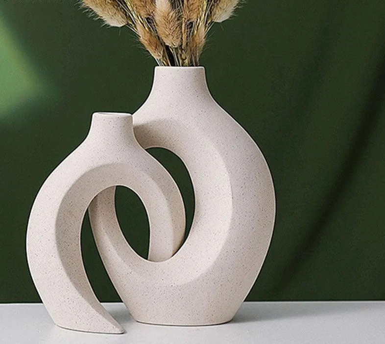 Creative_Ceramic_Circular_Hollow_Vase_Set_-_-4168382 Creative Ceramic Circular Hollow Vase Set -