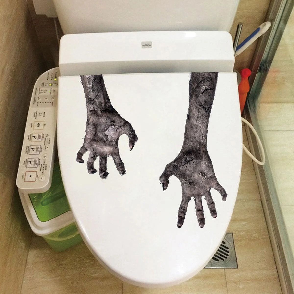 Creative Ghost Hand Halloween Decoration Wall Sticker -  - #tag1#