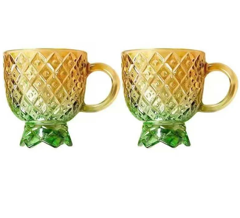 Creative_Glass_Pineapple_Cup_Set_4_-_-4168970 Creative Glass Pineapple Cup Set 4 -