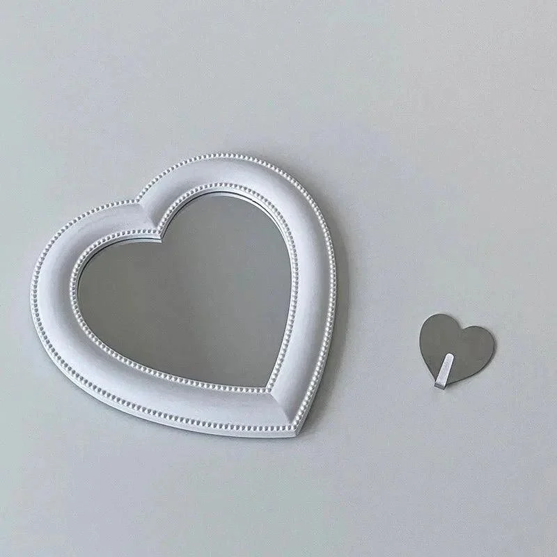 Creative Heart Shape Vanity Mirror - - #tag1#