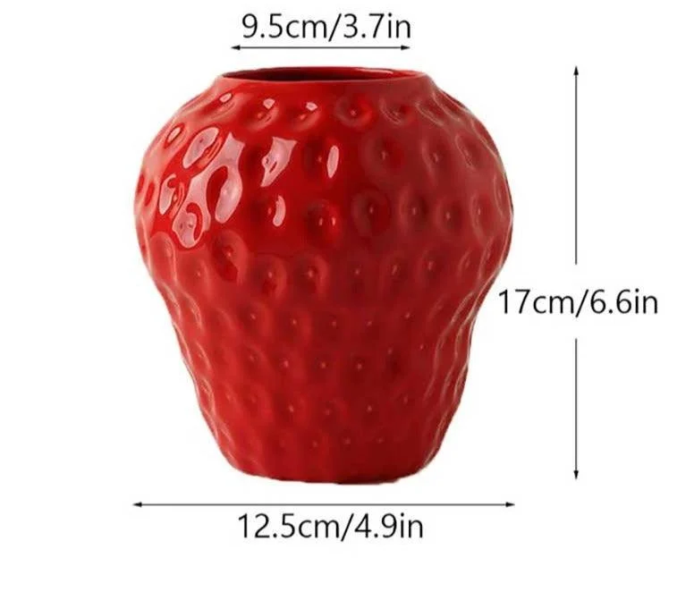Creative_Sweetie_Ceramic_Strawberry_Vase_-_-4169984 Creative Sweetie Ceramic Strawberry Vase -