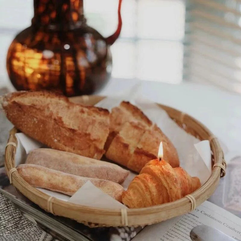 Croissant_Candle_Pastry_Shaped_Candle_-_-4170571 Croissant Candle Pastry Shaped Candle -