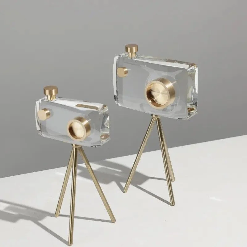 Crystal Camera Sculpture -