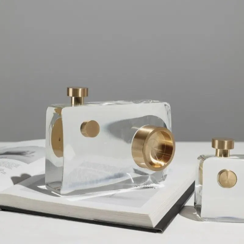 Crystal Camera Sculpture -