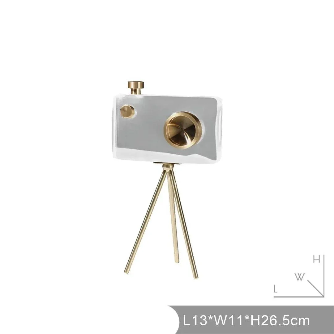 Crystal Camera Sculpture -