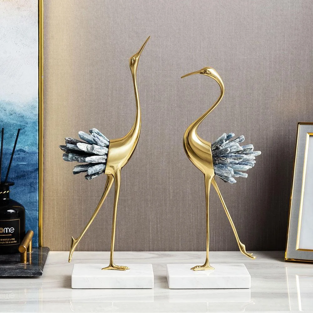 Crystal_Crane_Sculpture_Decor_-_-_tag1_-4186983 Crystal Crane Sculpture Decor - - #tag1#