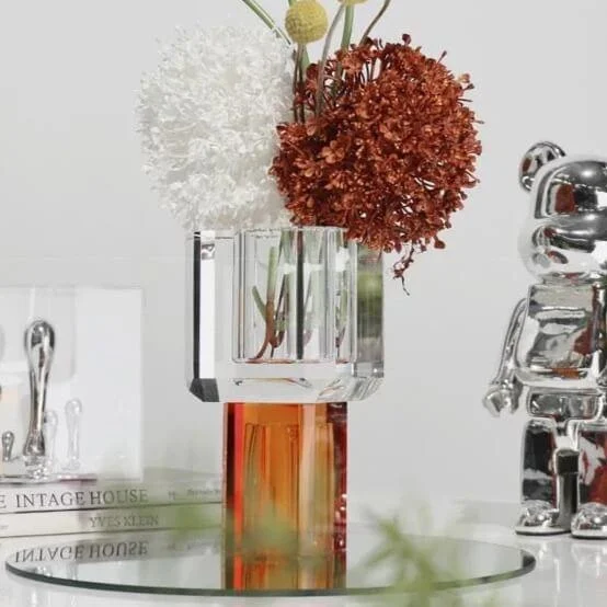 Crystal_Glass_Tabletop_Vase_Decorative_19_cm_-_-_tag1_-4187421 Crystal Glass Tabletop Vase Decorative 19 cm - - #tag1#