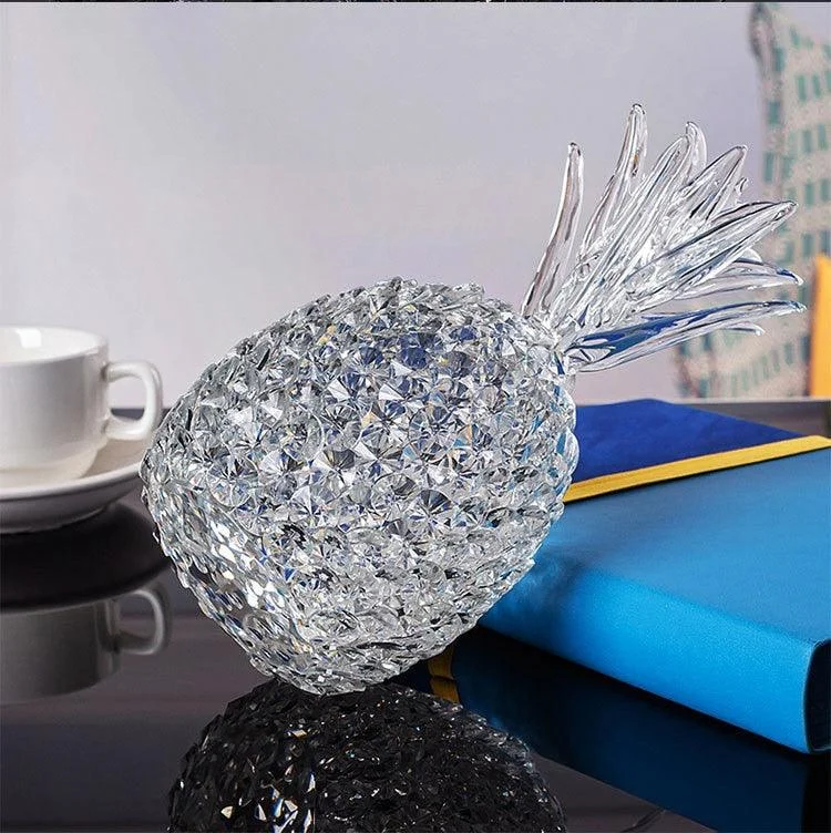Crystal_Hand-Crafted_Pineapple_Sculpture_-_-4171245 Crystal Hand-Crafted Pineapple Sculpture -