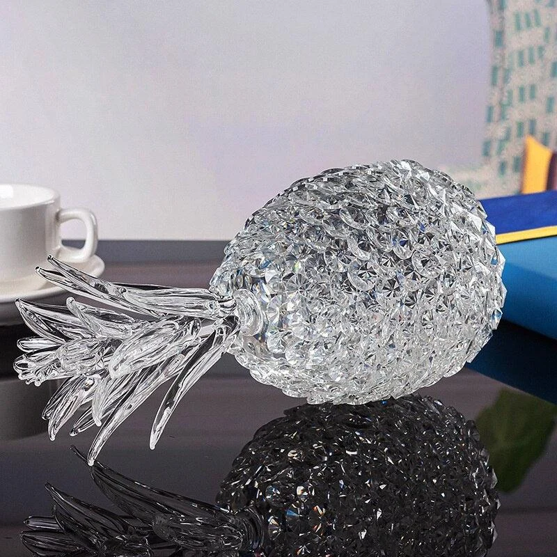 Crystal_Hand-Crafted_Pineapple_Sculpture_-_-4171251 Crystal Hand-Crafted Pineapple Sculpture -