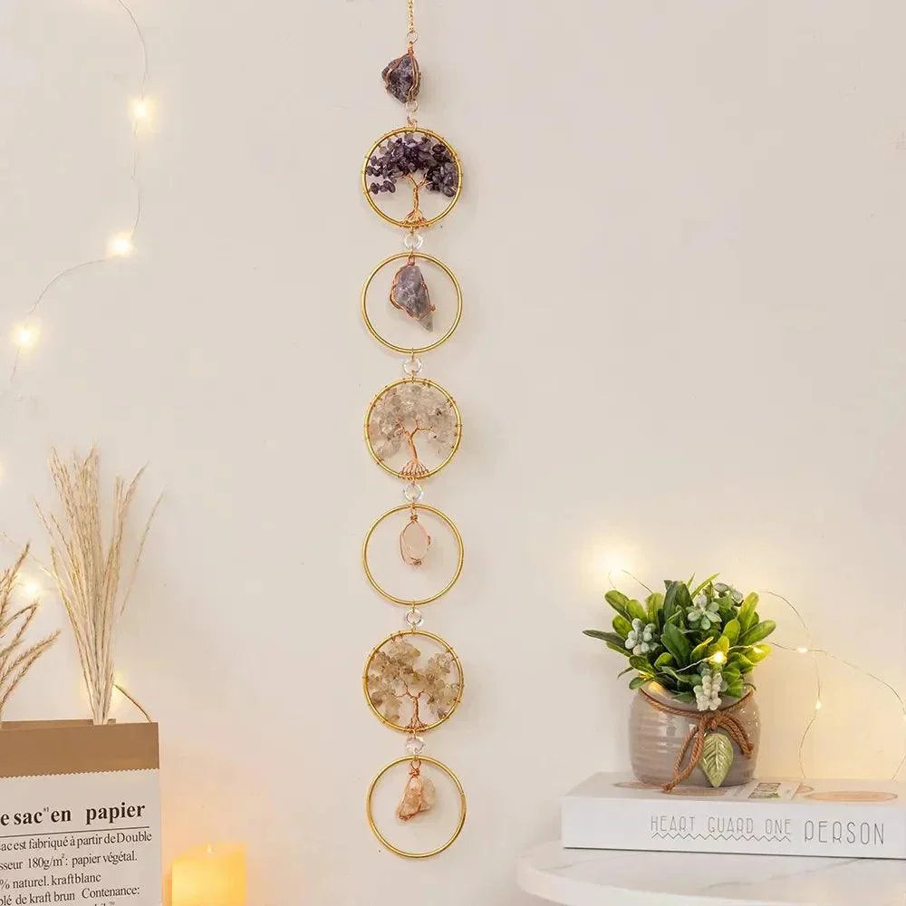 Crystal Ring Stone Wall Hanging - - #tag1#