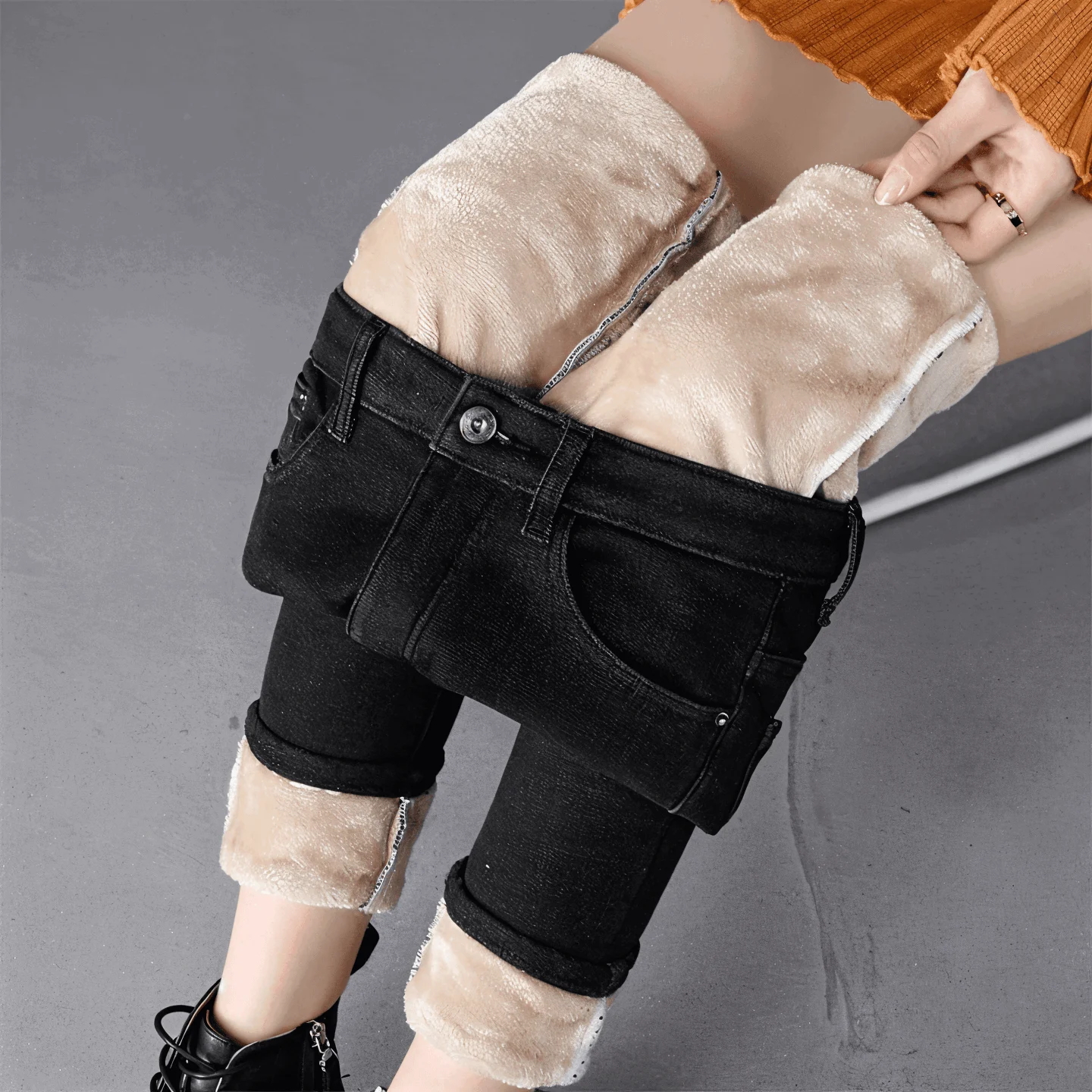 CurveFit_Fleece_Legging_-_Skinny_Jeans_for_Women_with_High_Waist_and_Sherpa_Lining_-_-_tag1_-4189119 CurveFit Fleece Legging - Skinny Jeans for Women with High Waist and Sherpa Lining - - #tag1#