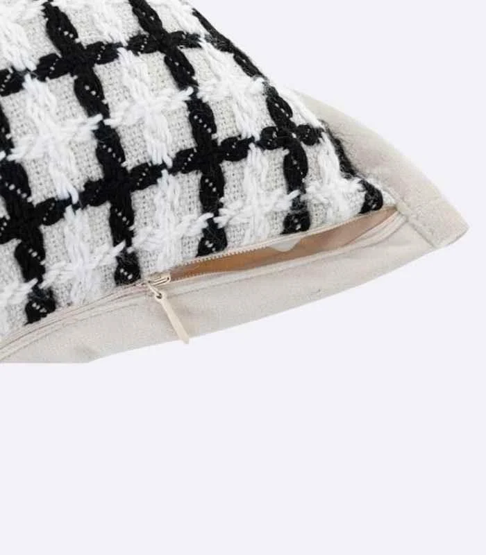 Cushion_Cover_Check_Plaid_Jacquard_45_cm_-_-_tag1_-4189298 Cushion Cover Check Plaid Jacquard 45 cm - - #tag1#