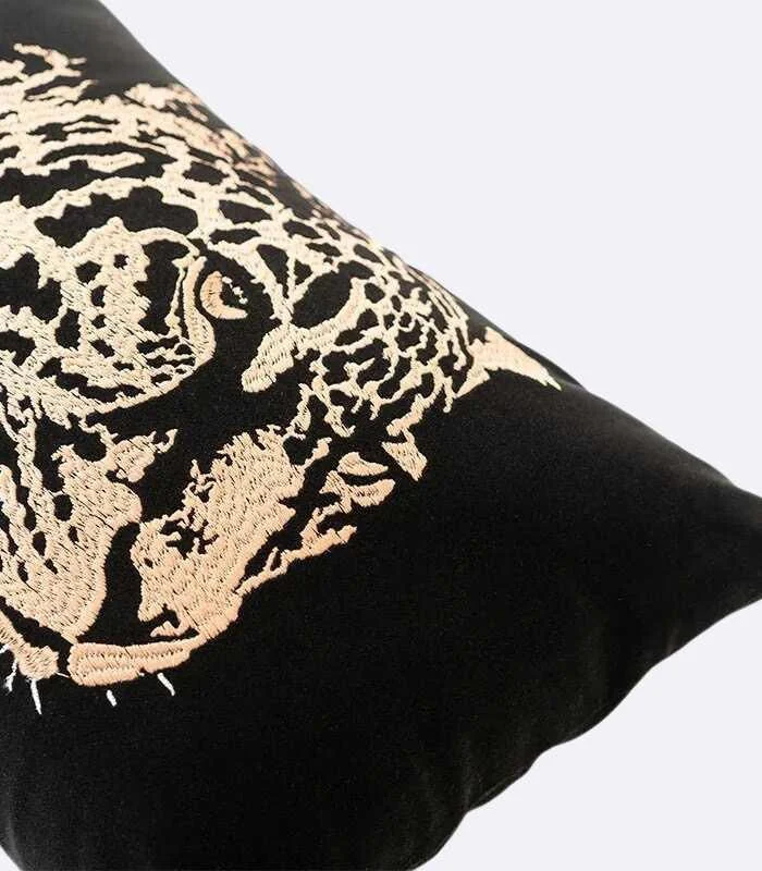 Cushion_Cover_Velvet_Leopard_Embroidery_Black_-_-_tag1_-4189485 Cushion Cover Velvet Leopard Embroidery Black - - #tag1#