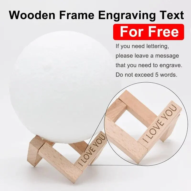 Custom Photo Moon Lamp -