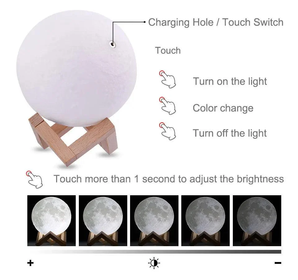 Custom Photo Moon Lamp -