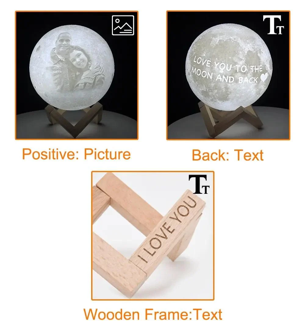 Custom Photo Moon Lamp -