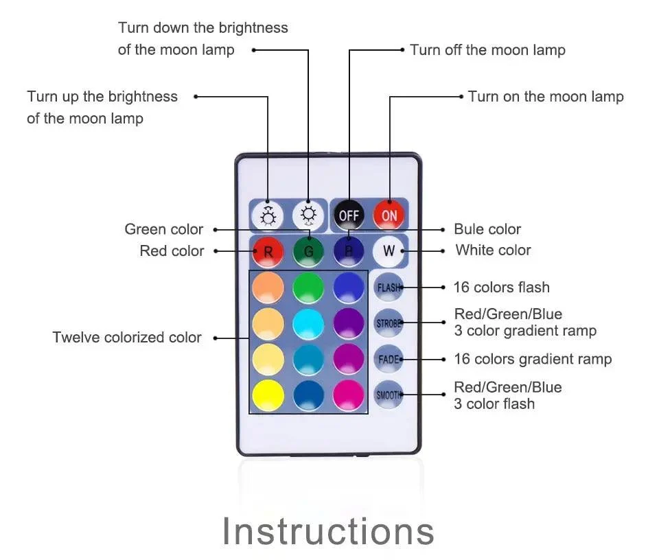 Custom Photo Moon Lamp -