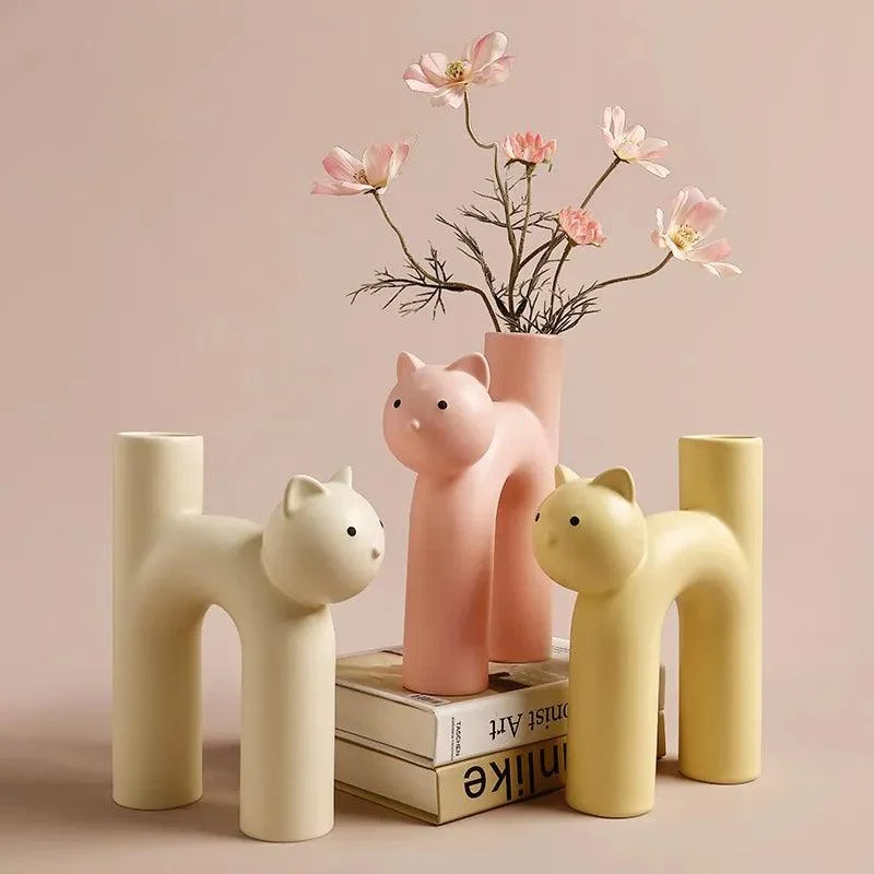 Cute-Cat-Vase-Cathead-H-shaped-Tube-Vase-Flower-Arrangement-Hydroponics-Accessories-Home-Furnishing-Decoration-Vases_22772f5a-4c53-478c-9a35-359fc02b8381 PurrPose - H-shaped flower vase for cats - ISTANBULLU LTD