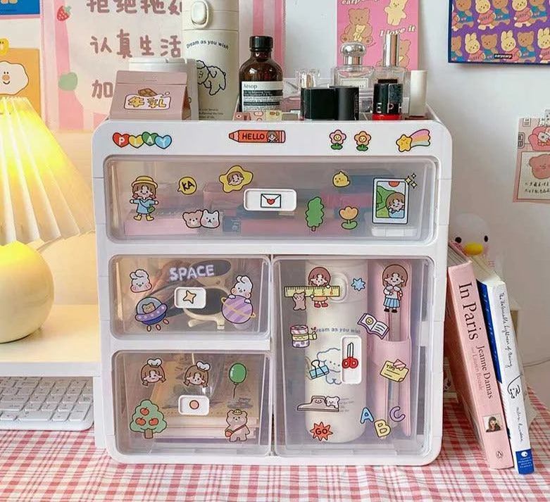 Cute_Aesthetic_Desk_Organizer_with_Transparent_Drawers_-_-4172669 Cute Aesthetic Desk Organizer with Transparent Drawers -