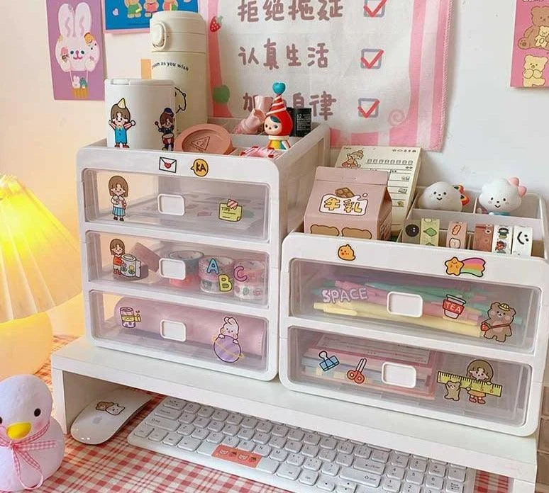 Cute_Aesthetic_Desk_Organizer_with_Transparent_Drawers_-_-4172765 Cute Aesthetic Desk Organizer with Transparent Drawers -
