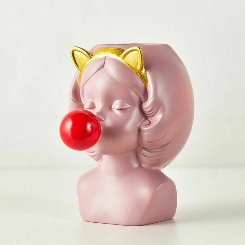 Cute_Bubblegum_Girl_Ceramic_Face_Vase_-_-4173207 Cute Bubblegum Girl Ceramic Face Vase -
