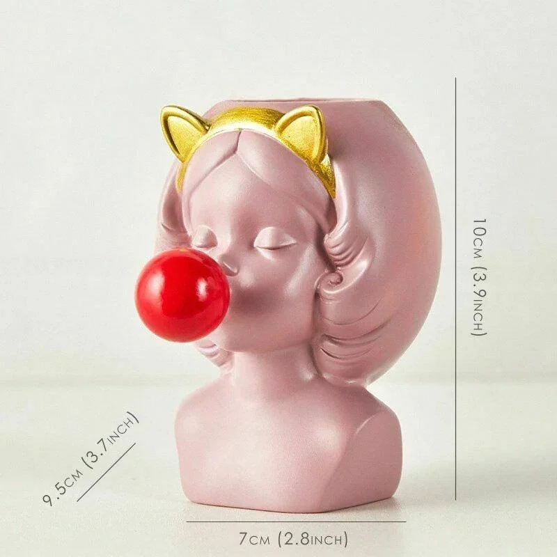 Cute_Bubblegum_Girl_Ceramic_Face_Vase_-_-4173289 Cute Bubblegum Girl Ceramic Face Vase -