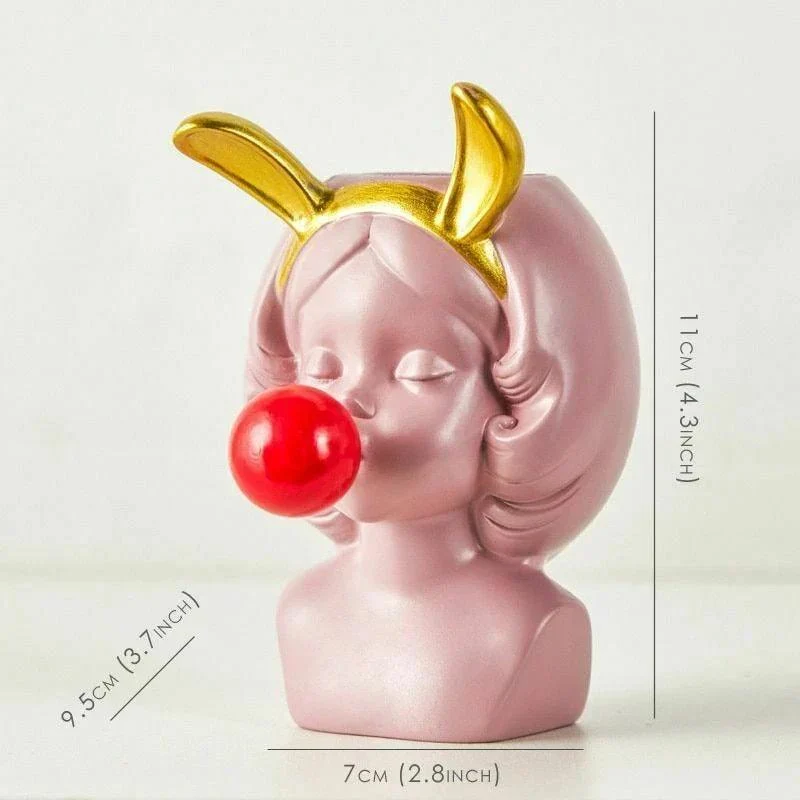 Cute_Bubblegum_Girl_Ceramic_Face_Vase_-_-4173297 Cute Bubblegum Girl Ceramic Face Vase -