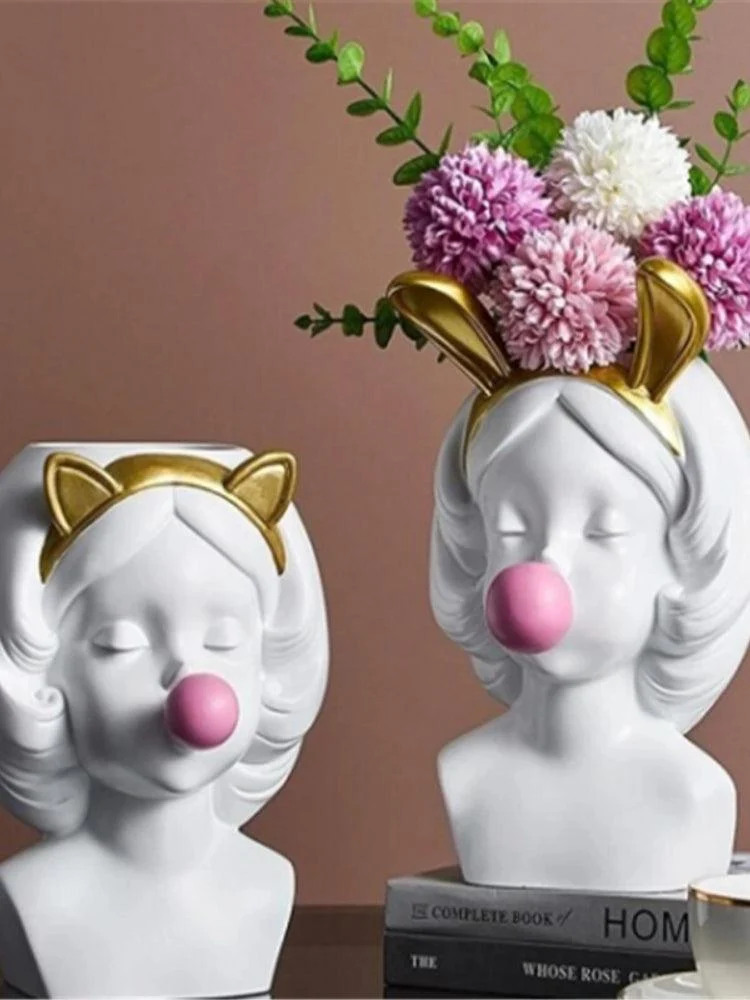 Cute_Bubblegum_Girl_Ceramic_Face_Vase_-_-4173314 Cute Bubblegum Girl Ceramic Face Vase -