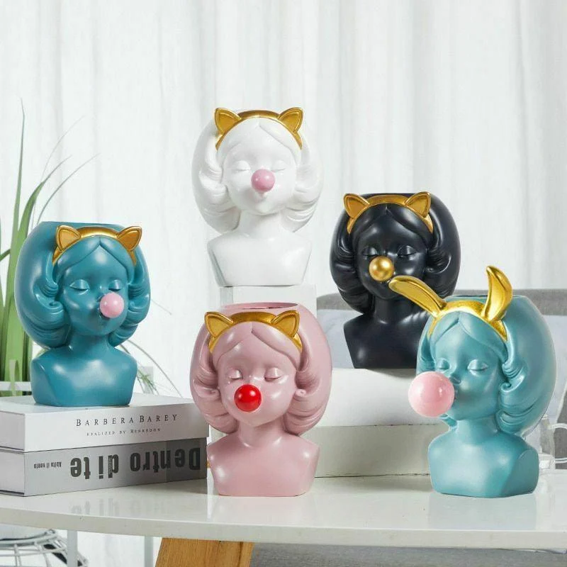Cute_Bubblegum_Girl_Ceramic_Face_Vase_-_-4173388 Cute Bubblegum Girl Ceramic Face Vase -