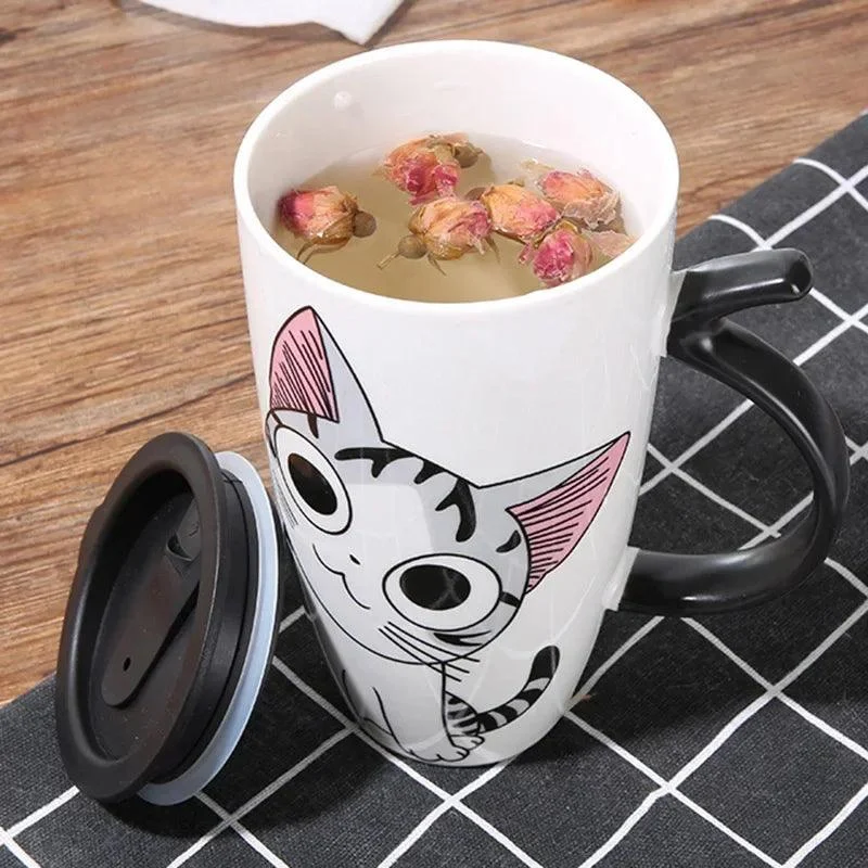 Cute_Cat_Ceramic_Coffee_Mug_Large_Capacity_-_-4173485 Cute Cat Ceramic Coffee Mug: Large Capacity -