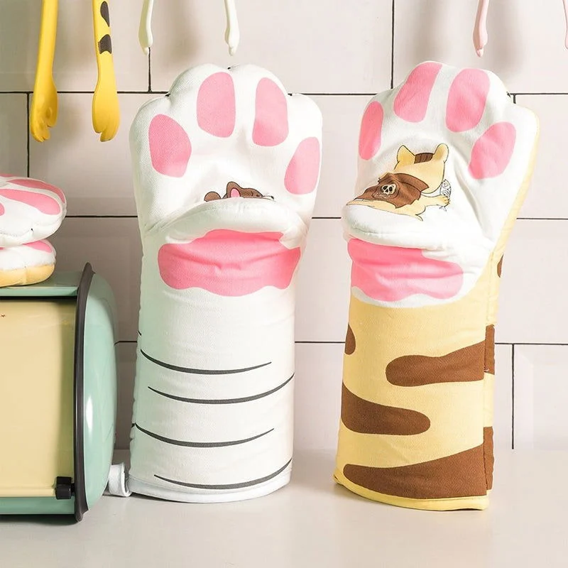 Cute_Cat_Paw_Oven_Mitts_Gloves_-_-_tag1_-4195986 Cute Cat Paw Oven Mitts Gloves - - #tag1#
