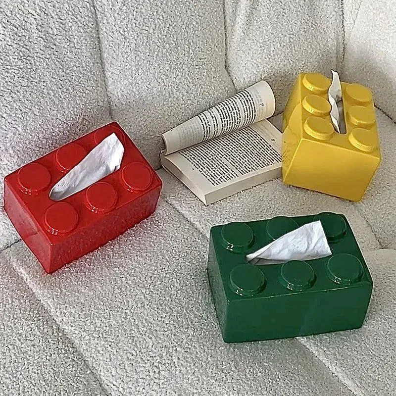 Cute Ceramic Building Blocks Tissue Box -  - #tag1#