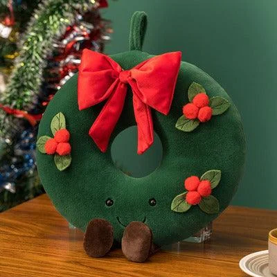 Cute Christmas Wreath Plushie - - #tag1#