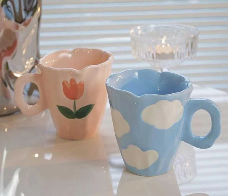 Cute_Cloud_Bear_Tulip_Orange_Checkered_Aesthetic_Mugs_-_-4174003 Cute Cloud Bear Tulip Orange Checkered Aesthetic Mugs -