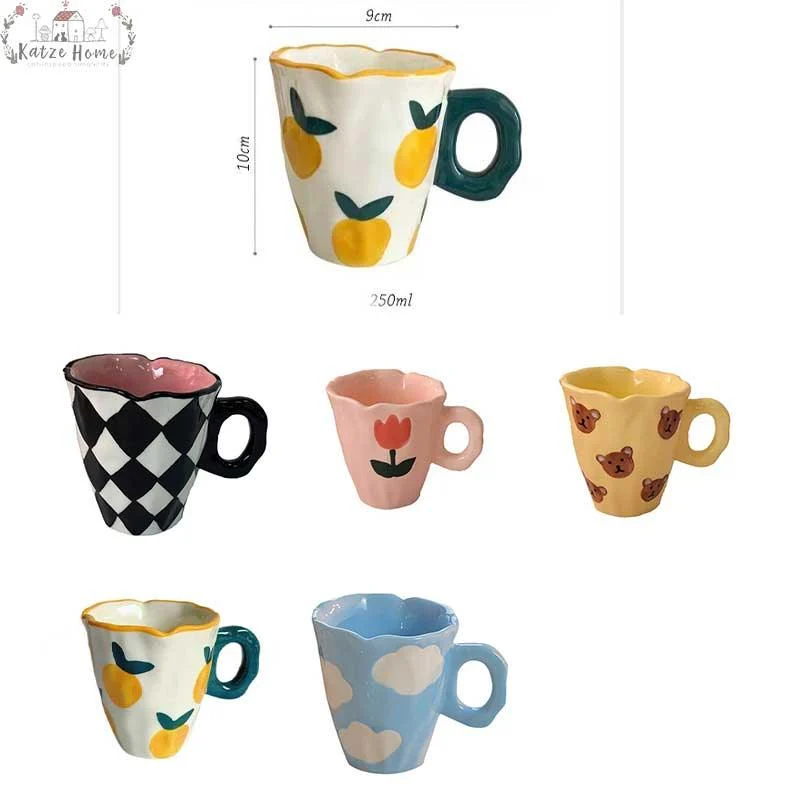 Cute_Cloud_Bear_Tulip_Orange_Checkered_Aesthetic_Mugs_-_-4174049 Cute Cloud Bear Tulip Orange Checkered Aesthetic Mugs -