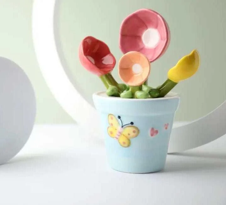 Cute_Flower_Ceramic_Measuring_Spoons_-_-4174428 Cute Flower Ceramic Measuring Spoons -