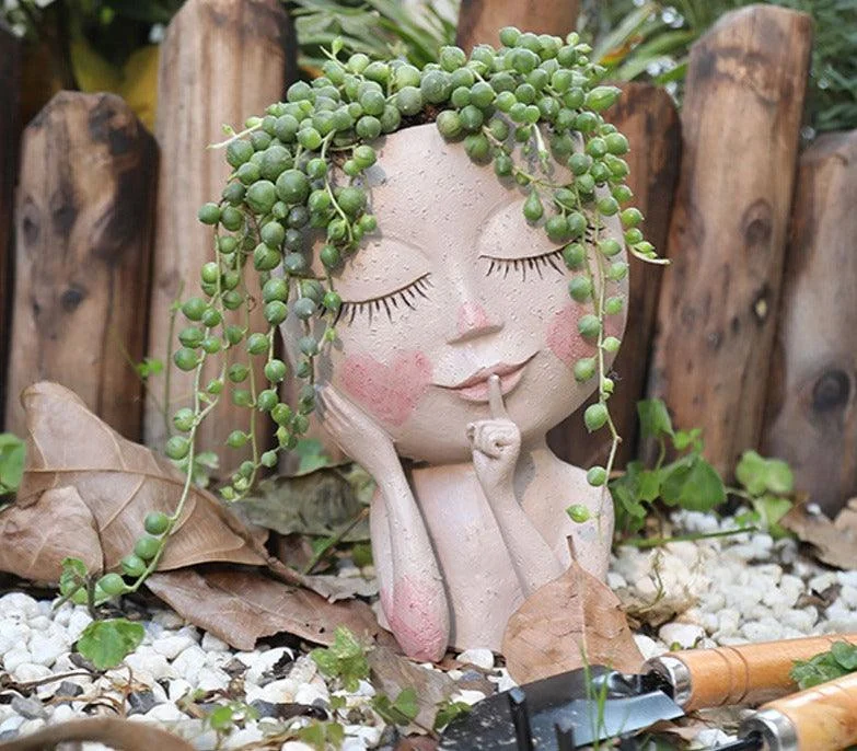 Cute_Hands_on_Face_Vase_Succulent_Head_Planter_-_-4174618 Cute Hands on Face Vase, Succulent Head Planter -
