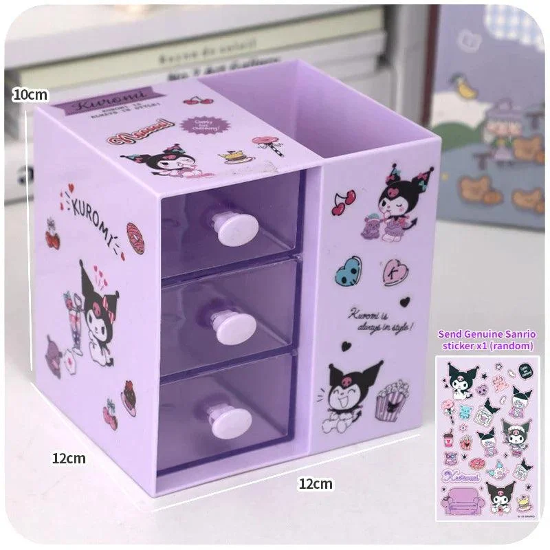 Cute Kawaii Sanrio Drawer Pen Holder Organizer -