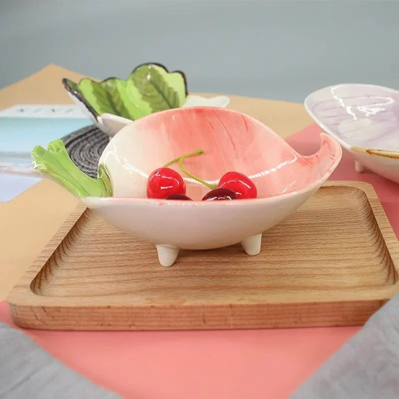 Cute Vegetable Style Ceramic Serving Plate -