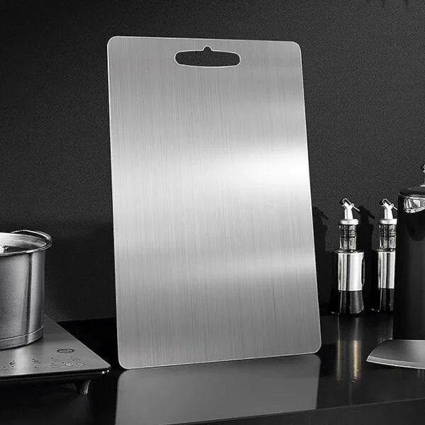 Cutting_Board_-_HygieniBoard_-_Antibacterial_Stainless_Steel_-_With_Handle_-_-_tag1_-4196361 Cutting Board - HygieniBoard - Antibacterial Stainless Steel - With Handle - - #tag1#