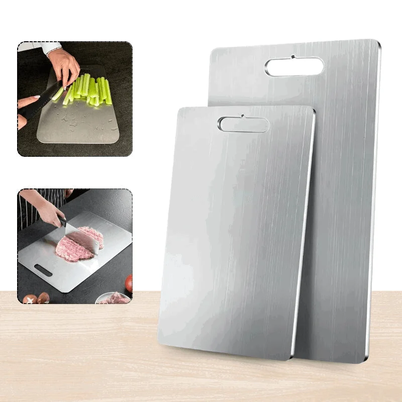 Cutting_Board_-_HygieniBoard_-_Antibacterial_Stainless_Steel_-_With_Handle_-_-_tag1_-4196380 Cutting Board - HygieniBoard - Antibacterial Stainless Steel - With Handle - - #tag1#