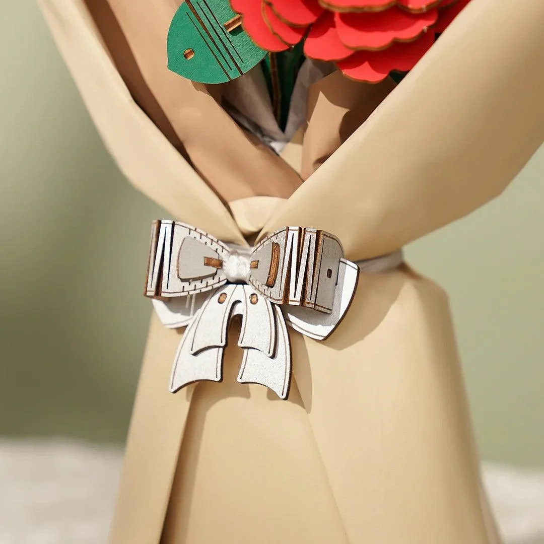 DIY Flower Bouquet Wooden Floral Jigsaw -  - #tag1#