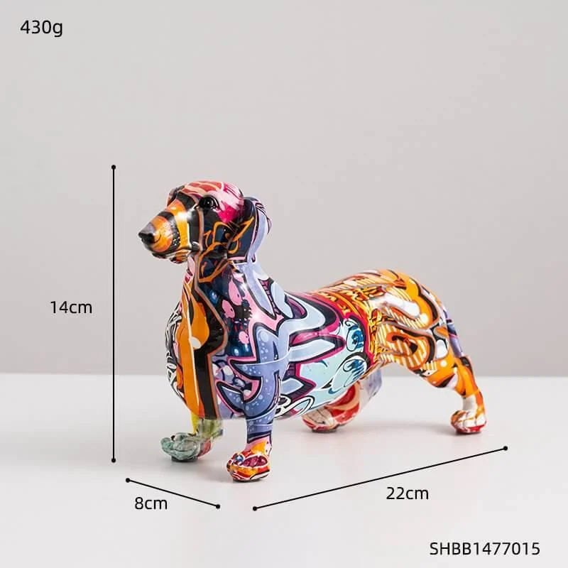 Dachshund_Sculpture_Graffiti_Style_Living_Room_Decoration_Resin_-_-_tag1_-4191139 Dachshund Sculpture Graffiti Style Living Room Decoration Resin - - #tag1#