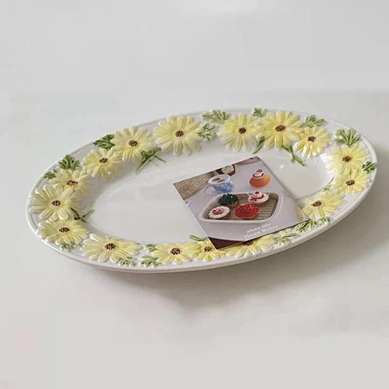 Daisy_Dinnerware_Set_Underglaze_Ceramic_Plates_-_-4176322 Daisy Dinnerware Set Underglaze Ceramic Plates -